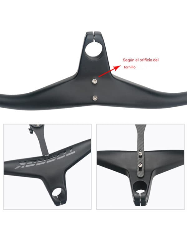 Manillar de Carbono Integrado MTB Toseek Ultraliviano foto 4