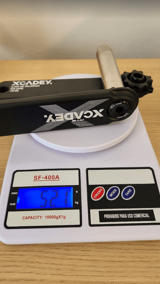 Palancas Xcadey MTB eje 24mm Largo 170MM direct mount sram foto 3