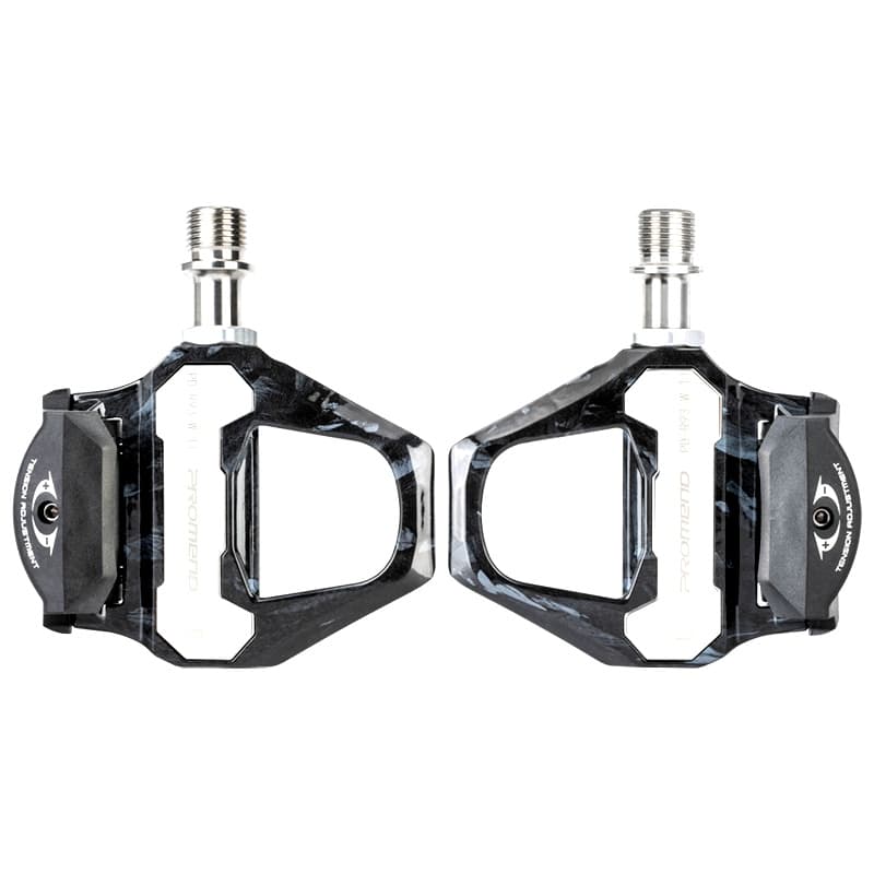 Pedales Automáticos Ruta Promend PD-R93W-TI | Carbono y Eje de Titanio (224g)
