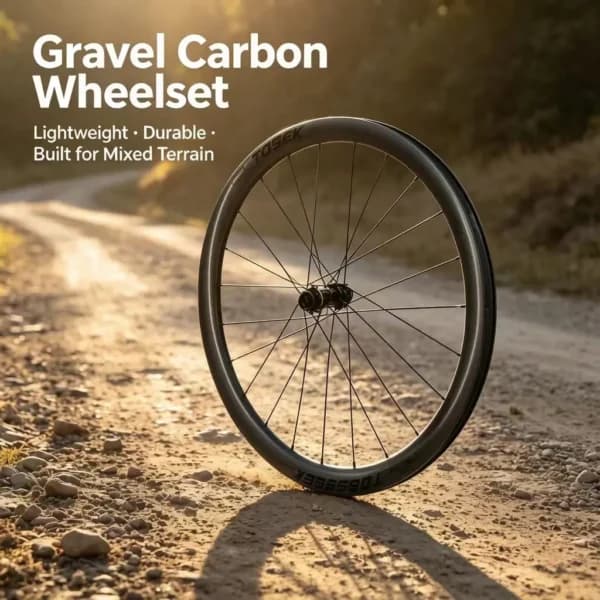 RUEDAS DE CARBONO GRAVEL TOSEEK PERFIL 38